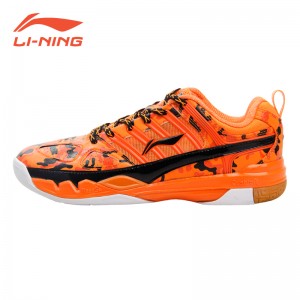 Li-Ning China National Badminton Team 2015 Mens Professional Badminton Shoes - Orange/Black